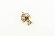 Load image into Gallery viewer, Gold Filled Sigma Chi Enamel Cross Greek Letter Charm/Pendant