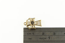 Load image into Gallery viewer, Gold Filled Sigma Chi Enamel Cross Greek Letter Charm/Pendant