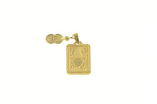 Load image into Gallery viewer, 18K Crab Cancer Astrology Zodiac Star Sign Charm/Pendant Yellow Gold