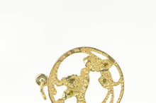 Load image into Gallery viewer, 10K Black Hills Hummingbird Leaf Vine Round Charm/Pendant Yellow Gold