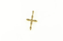 Load image into Gallery viewer, 14K Diamond Classic Cross Christian Symbol Pendant Yellow Gold