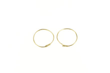 Load image into Gallery viewer, 14K 12.5mm Wire Seamless Look Huggies Hoop Earrings Yellow Gold