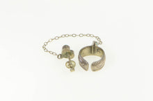 Load image into Gallery viewer, Sterling Silver Southwestern Turquoise Ear Cuff Chain Stud Earring