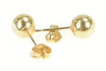 Load image into Gallery viewer, 14K 5.9mm Classic Round Ball Sphere Stud Earrings Yellow Gold