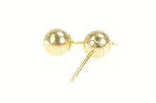 Load image into Gallery viewer, 14K Classic 4.8mm Ball Round Sphere Stud Earrings Yellow Gold