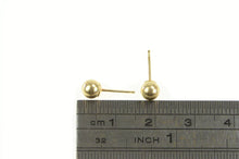Load image into Gallery viewer, 14K Classic 4.8mm Ball Round Sphere Stud Earrings Yellow Gold