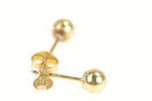 Load image into Gallery viewer, 14K 4.0mm Classic Round Ball Vintage Stud Earrings Yellow Gold