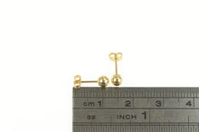 Load image into Gallery viewer, 14K 4.0mm Classic Round Ball Vintage Stud Earrings Yellow Gold