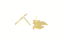 Load image into Gallery viewer, 14K Georgia Tech Yellow Jackets Logo Stud Earrings Yellow Gold