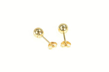 Load image into Gallery viewer, 14K 5.1mm Round Ball Classic Vintage Stud Earrings Yellow Gold