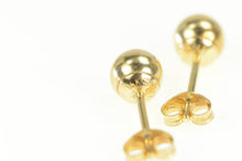 Load image into Gallery viewer, 14K 5.1mm Round Ball Classic Vintage Stud Earrings Yellow Gold