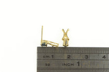 Load image into Gallery viewer, 14K Oval Sapphire Diamond Accent Dangle Earrings Yellow Gold