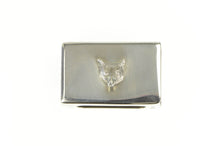 Load image into Gallery viewer, Sterling Silver 1938 Wolf Head Match Lighter Case Box