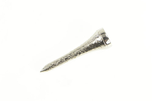 Sterling Silver Textured Simmons Golf Tee Golfing