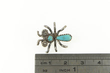 Load image into Gallery viewer, Sterling Silver Native American Turquoise Spider Ant Pin/Brooch