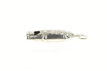Load image into Gallery viewer, Sterling Silver Art Deco Repousse Floral Scroll Whistle Charm/Pendant