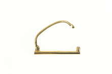Load image into Gallery viewer, 18K Curved Bar Simple Classic Scarf Clip Yellow Gold