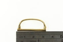 Load image into Gallery viewer, 18K Curved Bar Simple Classic Scarf Clip Yellow Gold