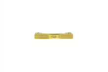 Load image into Gallery viewer, 14K Art Deco B Cursive Monogram Square Bar Pin/Brooch Yellow Gold