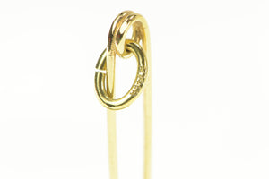 14K Classic Retro Simple Safety Pin/Brooch Yellow Gold