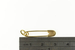 14K Classic Retro Simple Safety Pin/Brooch Yellow Gold