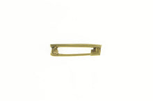 Load image into Gallery viewer, 14K R Cursive Monogram Art Deco Bar Pin/Brooch Yellow Gold