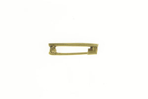 14K R Cursive Monogram Art Deco Bar Pin/Brooch Yellow Gold