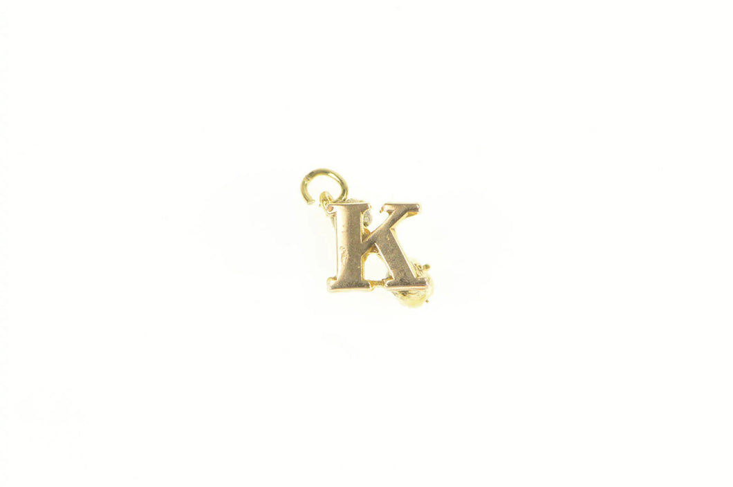 10K K Kappa Greek Letter Fraternity Lapel Pin/Brooch Yellow Gold