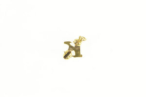 10K K Kappa Greek Letter Fraternity Lapel Pin/Brooch Yellow Gold