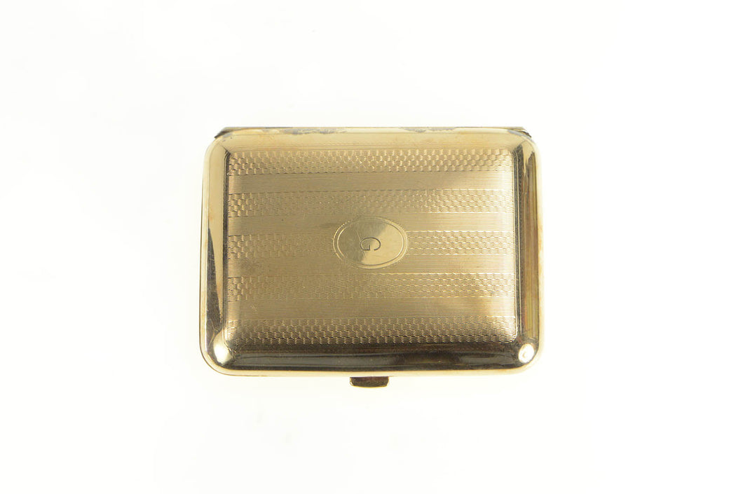 Gold Filled Elgin G Art Deco Monogram Cigarette Case