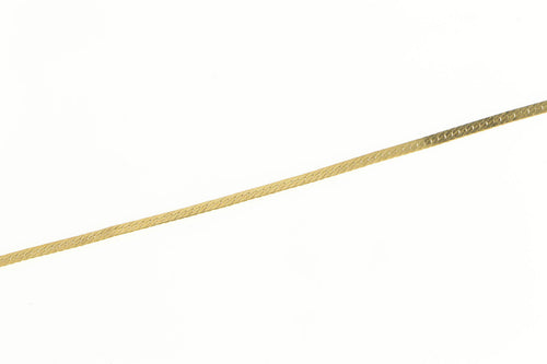 14K 1.1mm Herringbone Link Classic Chain Bracelet 7