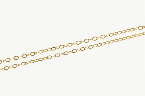 10K 1.3mm Cable Chain Classic Link Anklet Bracelet 12.25