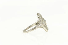 Load image into Gallery viewer, Platinum 0.50 Ctw Art Deco Filigree Diamond Engagement Ring