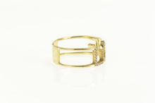 Load image into Gallery viewer, 10K LOVE Diamond Word Stackable Band Ring Yellow Gold