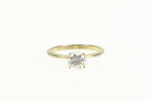 Load image into Gallery viewer, 10K Round Solitaire Sim. Diamond Engagement Ring Yellow Gold