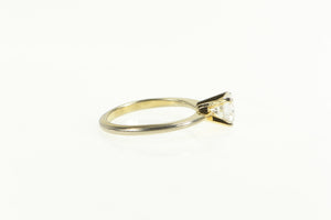 10K Round Solitaire Sim. Diamond Engagement Ring Yellow Gold