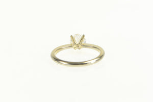 10K Round Solitaire Sim. Diamond Engagement Ring Yellow Gold