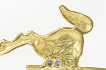 Load image into Gallery viewer, 14K Sapphire Ruby Diamond Carousel Horse Ride Charm/Pendant Yellow Gold