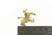 Load image into Gallery viewer, 14K Sapphire Ruby Diamond Carousel Horse Ride Charm/Pendant Yellow Gold