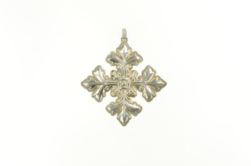 Sterling Silver 1997 Reed & Barton Christmas Cross Tree Ornament