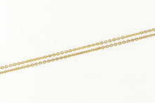 Load image into Gallery viewer, 14K 1.0mm Cable Link Classic Simple Chain Necklace 20&quot; Yellow Gold