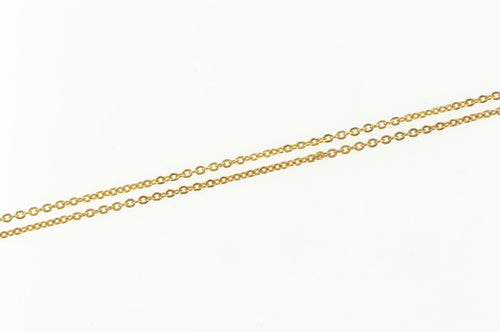 14K 1.0mm Cable Link Classic Simple Chain Necklace 20