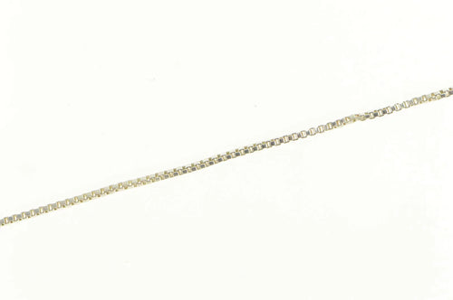 Sterling Silver 0.8mm Square Classic Box Chain Simple Link Necklace 13.5