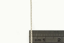 Load image into Gallery viewer, Sterling Silver 0.8mm Square Classic Box Chain Simple Link Necklace 13.5&quot;