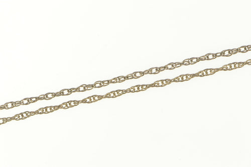 Sterling Silver 1.1mm Rolling Rope Woven Link Twist Chain Necklace 16