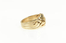 Load image into Gallery viewer, 14K Six Band Elaborate Puzzle Layered Statement Ring Yellow Gold