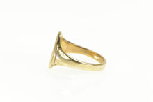 Load image into Gallery viewer, 14K Victorian R A Monogram Ornate Oval Signet Ring Yellow Gold