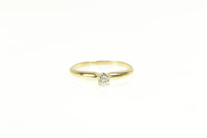 14K Diamond Solitaire Classic Engagement Ring Yellow Gold