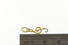 Load image into Gallery viewer, 14K Treble Clef Music Symbol Musician Charm/Pendant Yellow Gold