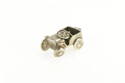 Sterling Silver 3D Articulated Vintage Jeep Terrain Vehicle Charm/Pendant